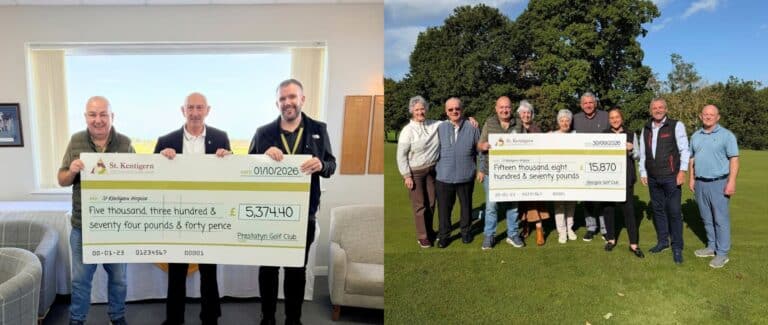 Golf Day Cheque Presentation